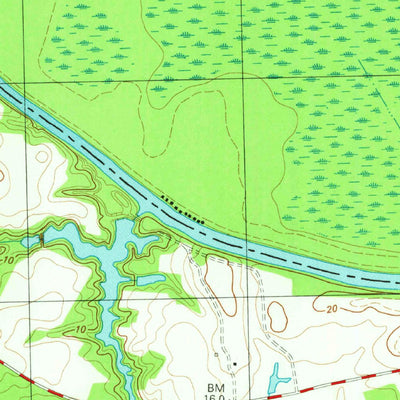 United States Geological Survey Hamilton, NC (1981, 24000-Scale) digital map