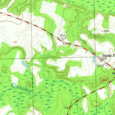 United States Geological Survey Hamilton, NC (1981, 24000-Scale) digital map