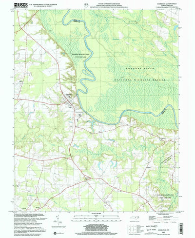 United States Geological Survey Hamilton, NC (2002, 24000-Scale) digital map