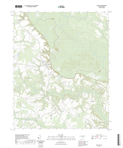 United States Geological Survey Hamilton, NC (2022, 24000-Scale) digital map