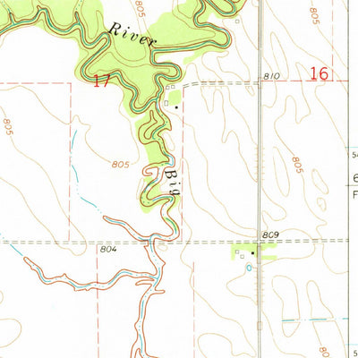 United States Geological Survey Hamilton, ND (1971, 24000-Scale) digital map