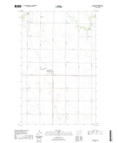 United States Geological Survey Hamilton, ND (2020, 24000-Scale) digital map