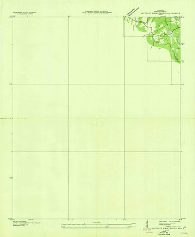 United States Geological Survey Hamilton NE, AL (1936, 24000-Scale) digital map