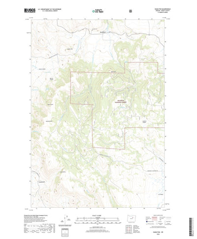 United States Geological Survey Hamilton, OR (2020, 24000-Scale) digital map
