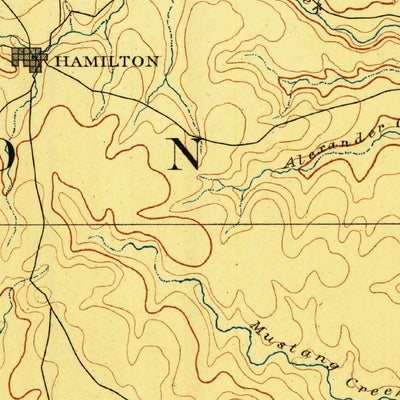 United States Geological Survey Hamilton, TX (1888, 125000-Scale) digital map