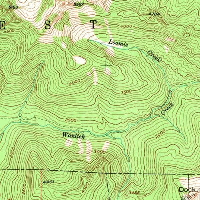 United States Geological Survey Hamilton, WA (1952, 62500-Scale) digital map