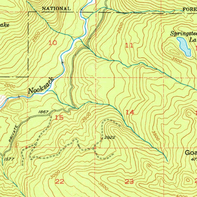 United States Geological Survey Hamilton, WA (1973, 62500-Scale) digital map