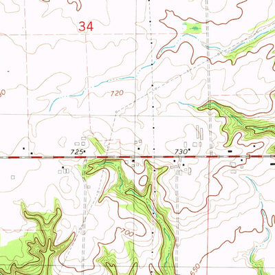 United States Geological Survey Hamilton West, MI (1981, 24000-Scale) digital map