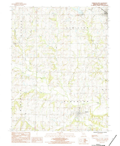 United States Geological Survey Hamilton West, MO (1984, 24000-Scale) digital map