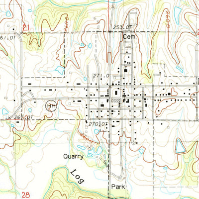 United States Geological Survey Hamilton West, MO (1984, 24000-Scale) digital map