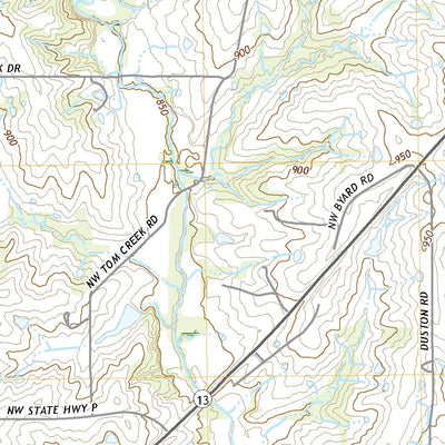 United States Geological Survey Hamilton West, MO (2021, 24000-Scale) digital map