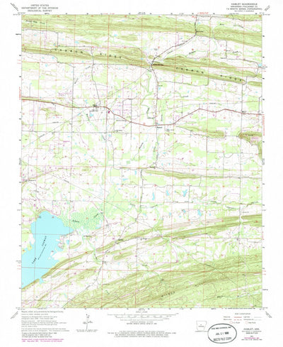 United States Geological Survey Hamlet, AR (1961, 24000-Scale) digital map
