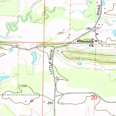 United States Geological Survey Hamlet, AR (1961, 24000-Scale) digital map