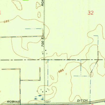 United States Geological Survey Hamlet, IN (1958, 24000-Scale) digital map