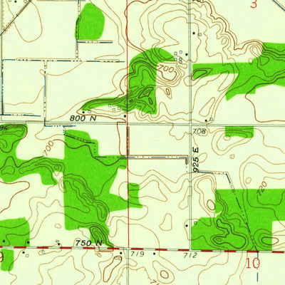 United States Geological Survey Hamlet, IN (1958, 24000-Scale) digital map