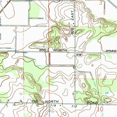 United States Geological Survey Hamlet, IN (1969, 24000-Scale) digital map