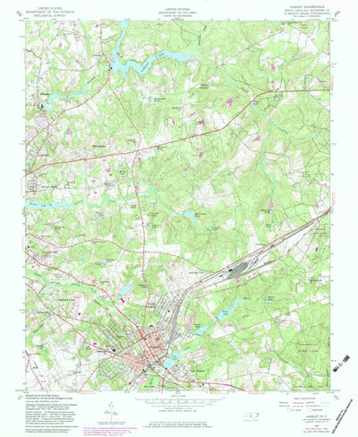 United States Geological Survey Hamlet, NC (1957, 24000-Scale) digital map