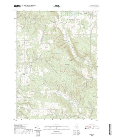 United States Geological Survey Hamlet, NY (2023, 24000-Scale) digital map