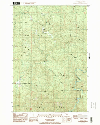 United States Geological Survey Hamlet, OR (1984, 24000-Scale) digital map