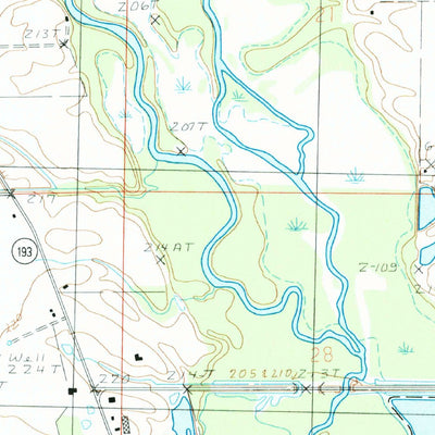 United States Geological Survey Hamlin, AR (1984, 24000-Scale) digital map