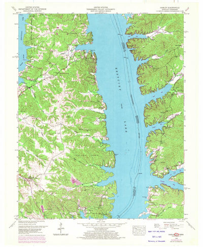 United States Geological Survey Hamlin, KY-TN (1950, 24000-Scale) digital map