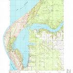 United States Geological Survey Hamlin Lake, MI (1982, 25000-Scale) digital map