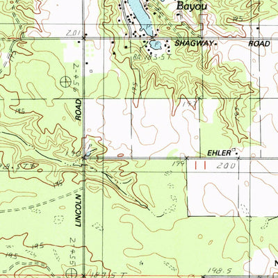 United States Geological Survey Hamlin Lake, MI (1982, 25000-Scale) digital map