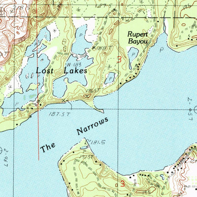 United States Geological Survey Hamlin Lake, MI (1982, 25000-Scale) digital map