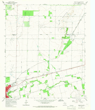United States Geological Survey Hamlin NE, TX (1965, 24000-Scale) digital map