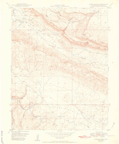 United States Geological Survey Hamm Canyon, CO (1950, 24000-Scale) digital map