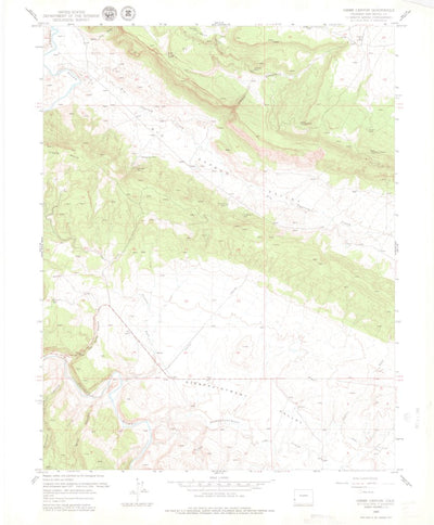 United States Geological Survey Hamm Canyon, CO (1960, 24000-Scale) digital map