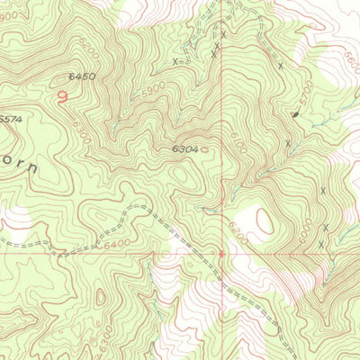 United States Geological Survey Hamm Canyon, CO (1960, 24000-Scale) digital map