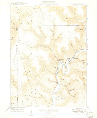 United States Geological Survey Hammersley Fork, PA (1948, 24000-Scale) digital map