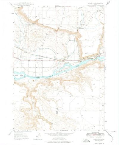 United States Geological Survey Hammett, ID (1947, 24000-Scale) digital map