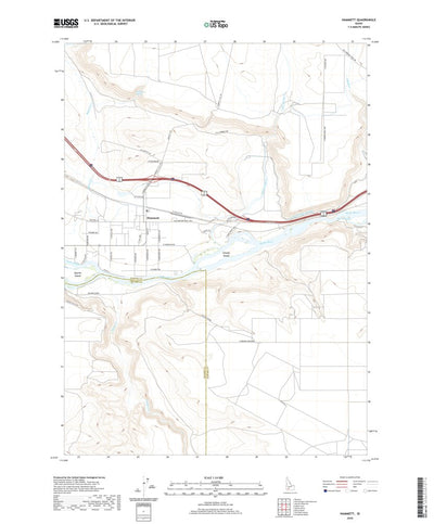 United States Geological Survey Hammett, ID (2020, 24000-Scale) digital map