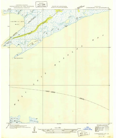 United States Geological Survey Hammock Lake, LA (1949, 31680-Scale) digital map