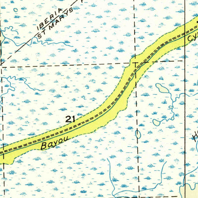 United States Geological Survey Hammock Lake, LA (1949, 31680-Scale) digital map
