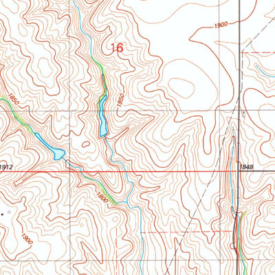 United States Geological Survey Hammon, OK (1987, 24000-Scale) digital map