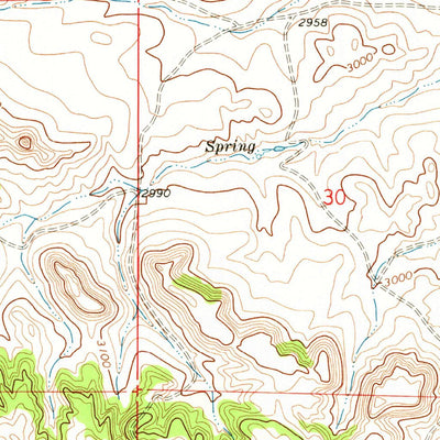 United States Geological Survey Hammond Draw, MT (1971, 24000-Scale) digital map