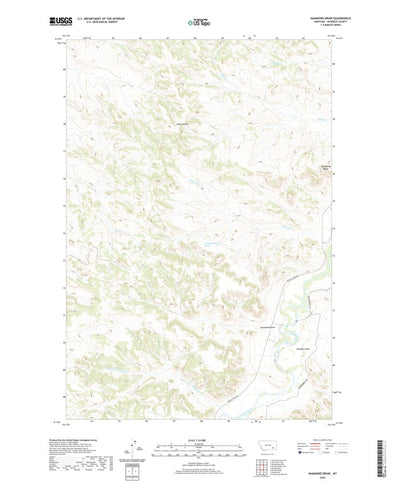 United States Geological Survey Hammond Draw, MT (2020, 24000-Scale) digital map