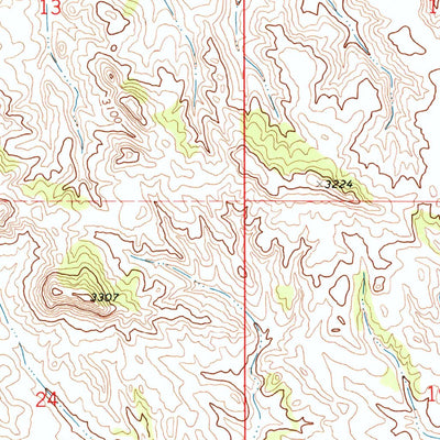 United States Geological Survey Hammond Draw NW, MT (1971, 24000-Scale) digital map