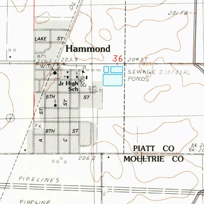 United States Geological Survey Hammond, IL (1983, 24000-Scale) digital map