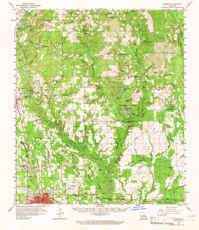 United States Geological Survey Hammond, LA (1959, 62500-Scale) digital map