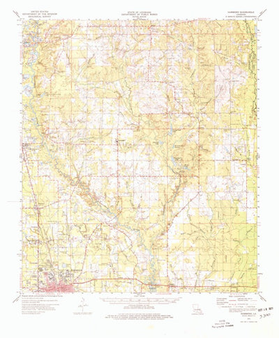 United States Geological Survey Hammond, LA (1974, 62500-Scale) digital map