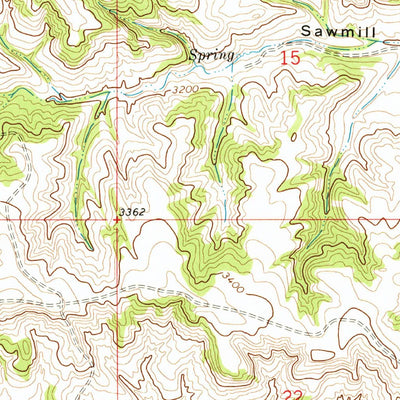 United States Geological Survey Hammond Ranch, MT (1972, 24000-Scale) digital map