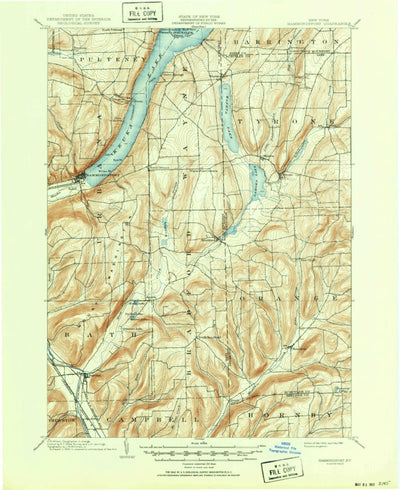 United States Geological Survey Hammonds Port, NY (1903, 62500-Scale) digital map