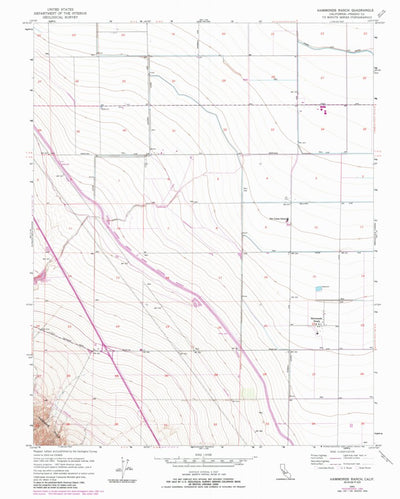 United States Geological Survey Hammonds Ranch, CA (1956, 24000-Scale) digital map