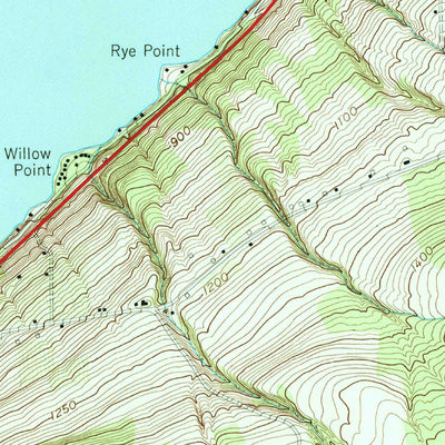United States Geological Survey Hammondsport, NY (1953, 24000-Scale) digital map
