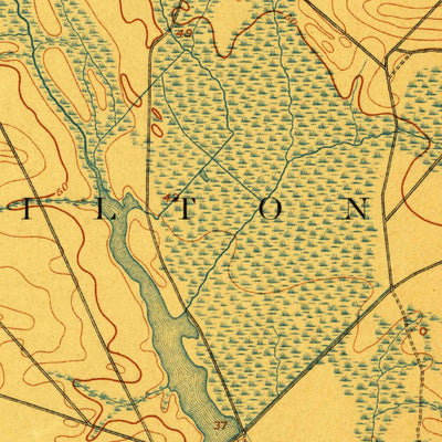 United States Geological Survey Hammonton, NJ (1898, 62500-Scale) digital map