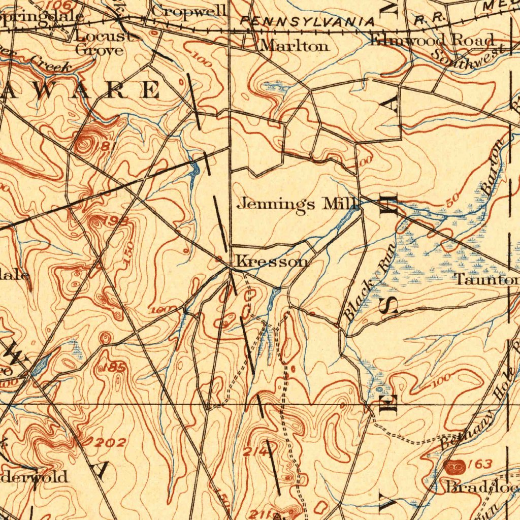 Hammonton, NJ (1900, 125000-Scale) Map by United States Geological ...